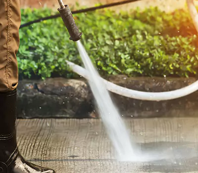jasa pembersihan dengan water jet washer cleaning di bali
