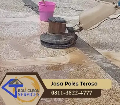 jasa poles lantai teraso di Bali